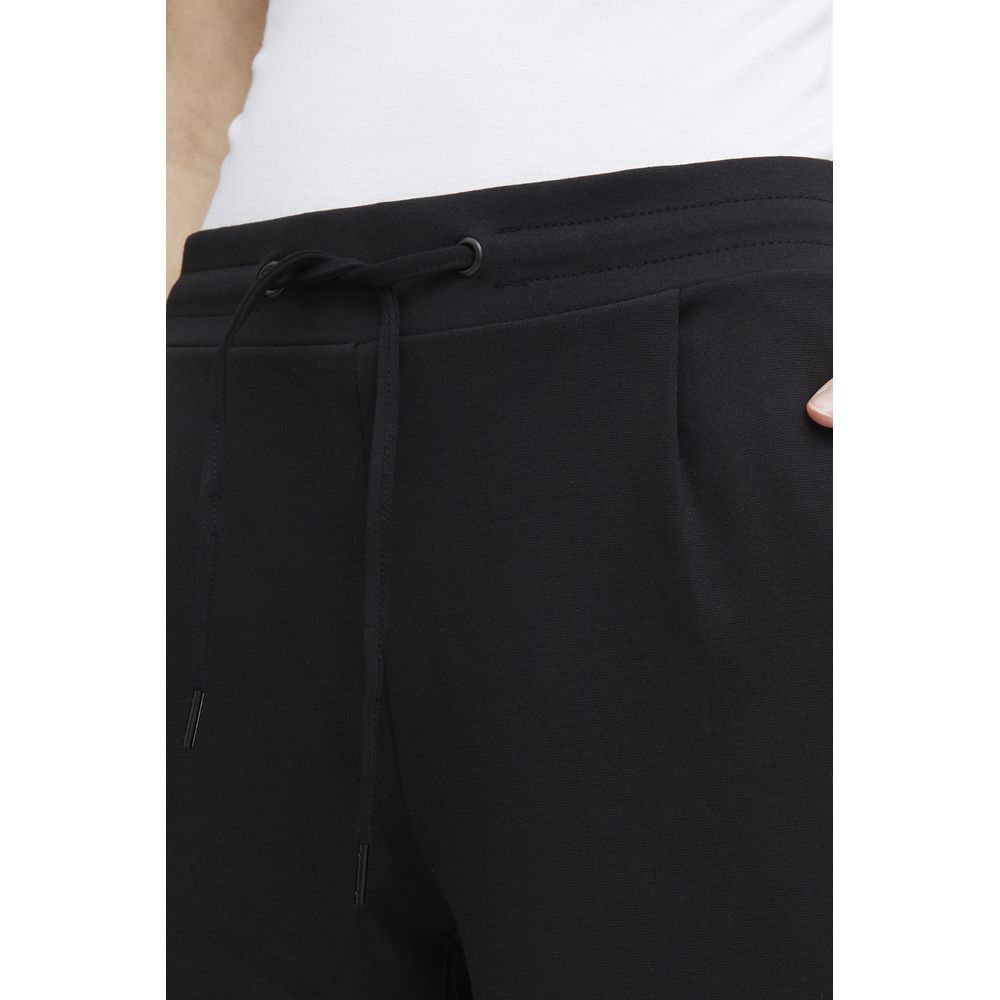 ICHI Black Polyester Pant ICHI