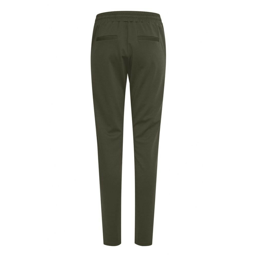 ICHI Green Polyester Pant ICHI