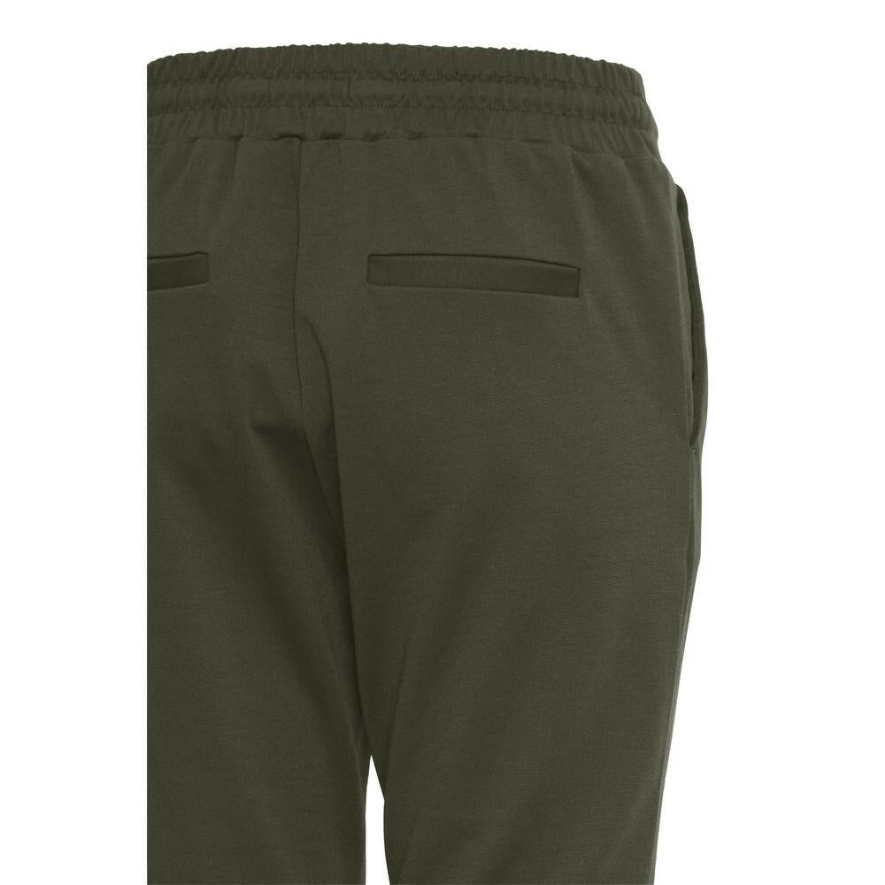 ICHI Green Polyester Pant ICHI