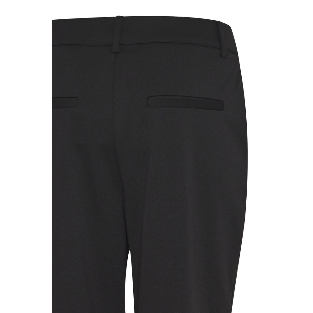 ICHI Black Recycled Polyester Pant ICHI