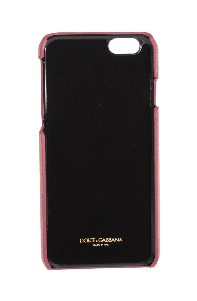 Dolce & Gabbana Pink Leather Heart Phone Cover.