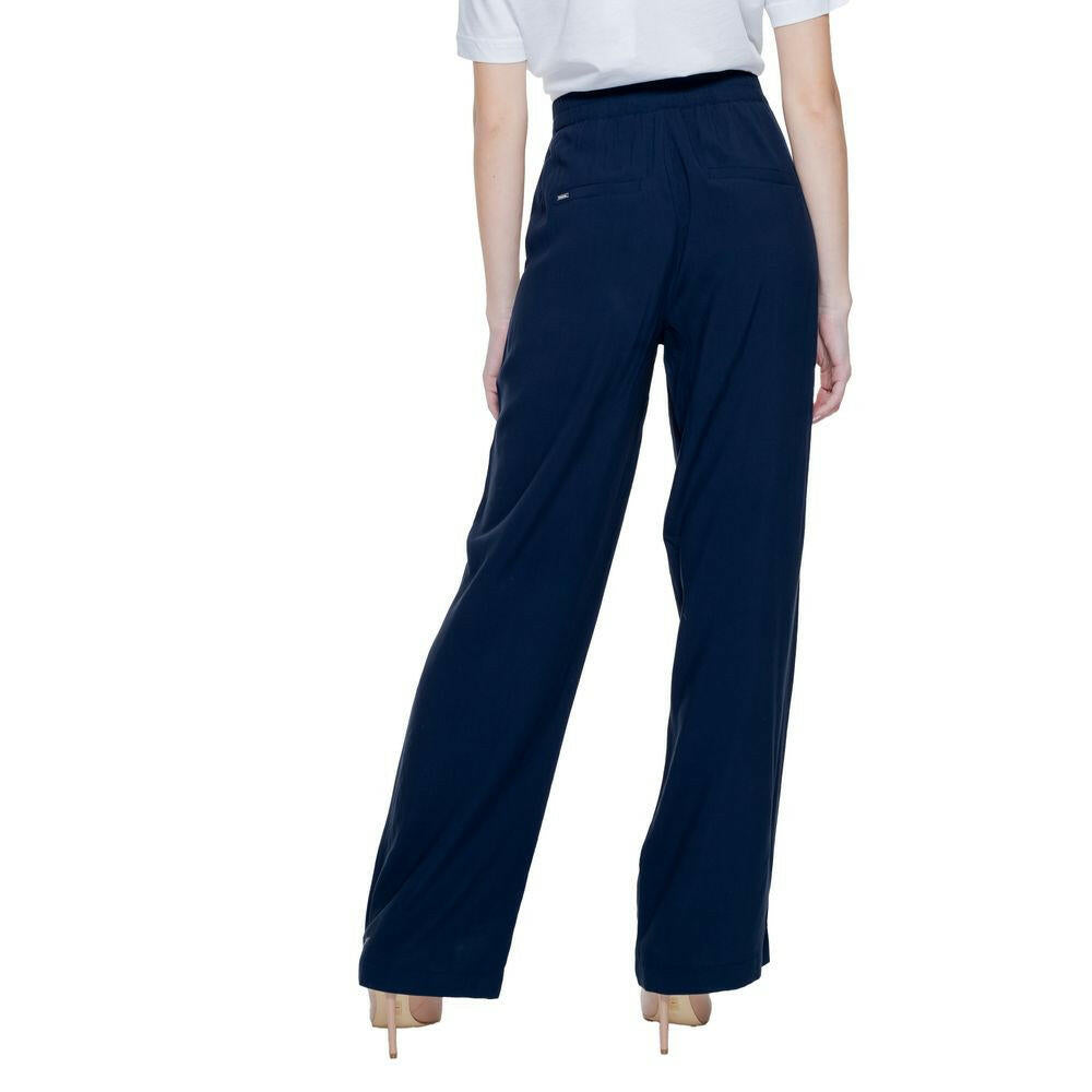Street One Blue Viscose Pant Street One