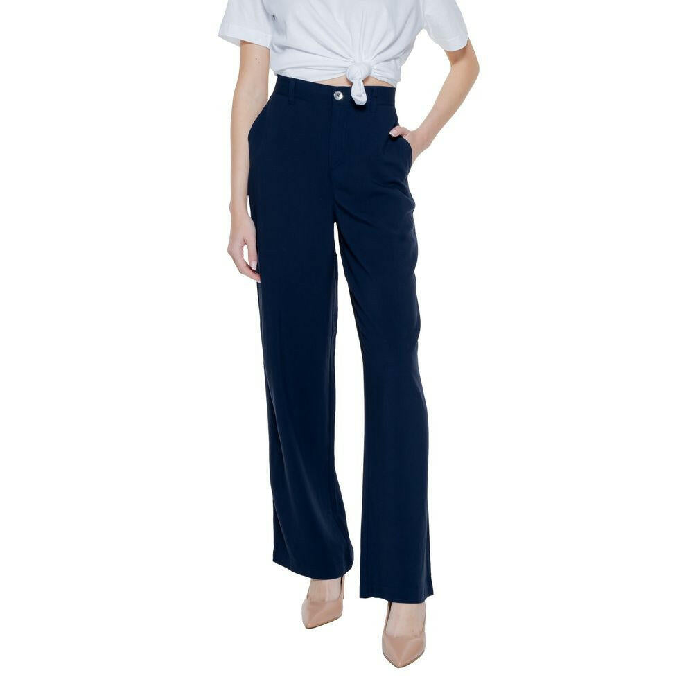 Street One Blue Viscose Pant Street One