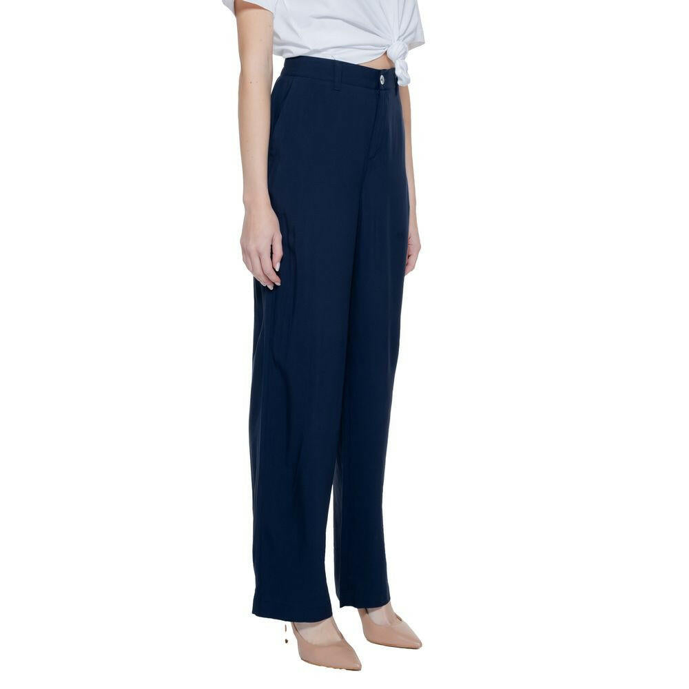Street One Blue Viscose Pant Street One