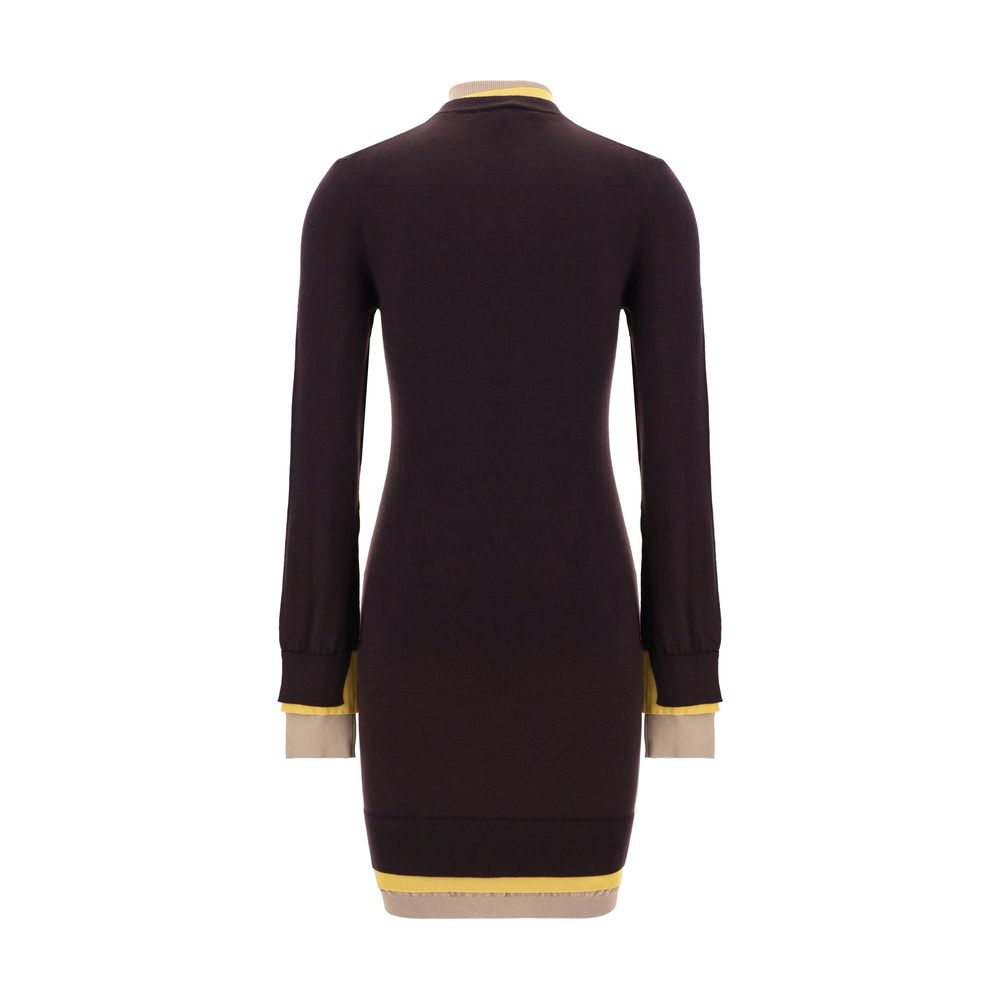 Fendi Turtleneck mini Dress Fendi