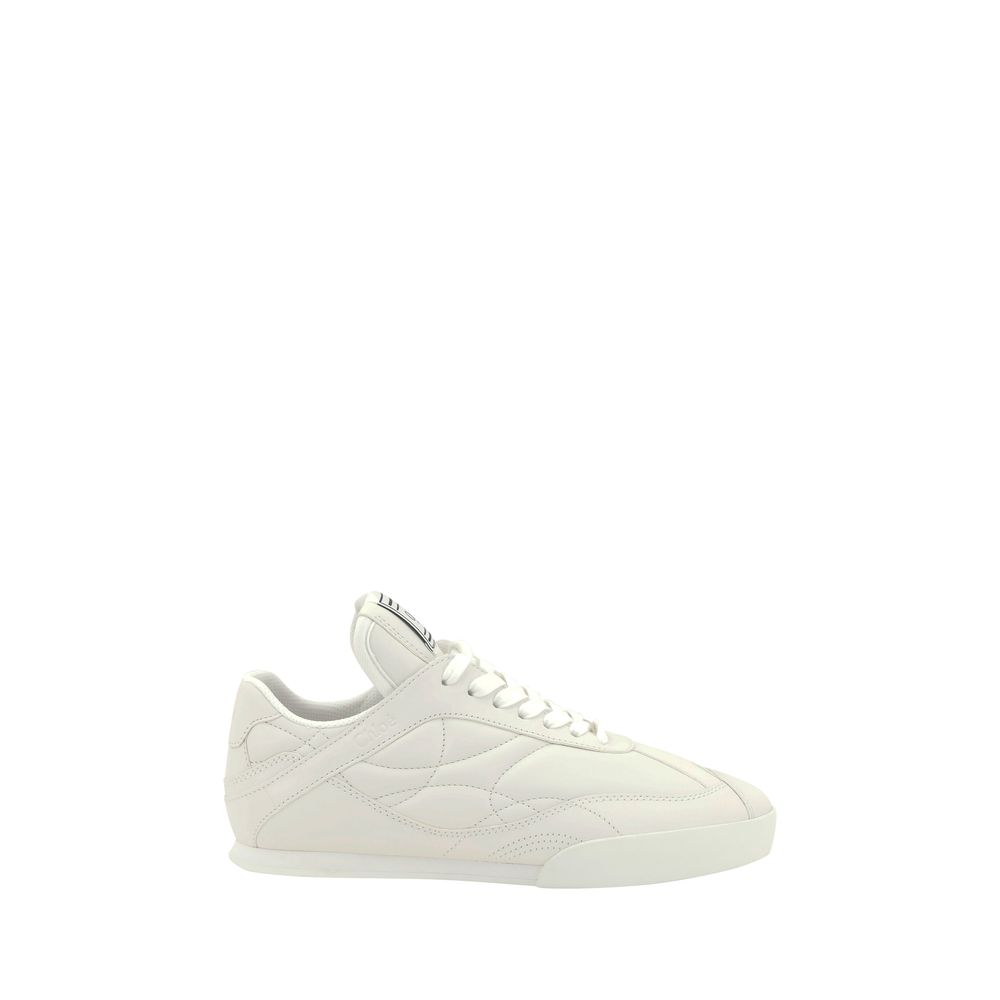 Zapatillas bajas Chloé Bos Taurus de piel de becerro blanca