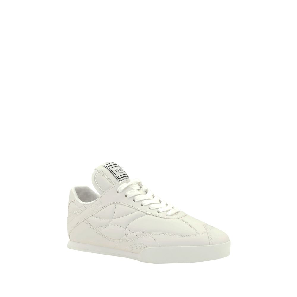 Zapatillas bajas Chloé Bos Taurus de piel de becerro blanca