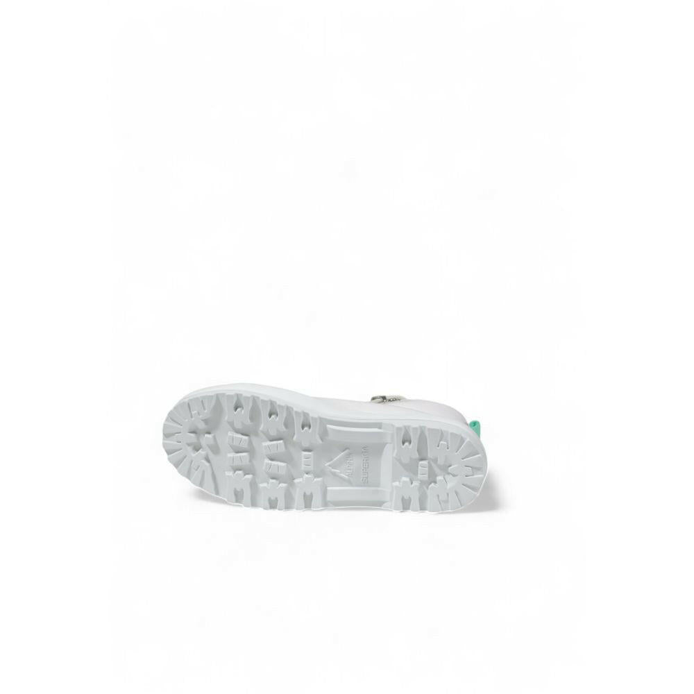 Superga White Fabric Sneaker Superga