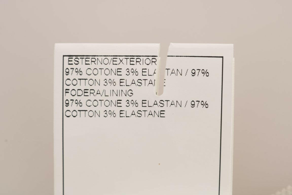 Ermanno Scervino Beige Slim Jeans Corduroy Skinny Pants.