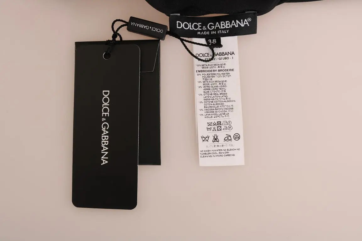 Dolce & Gabbana Fairy Tale Embroidered Silk Blouse Dolce & Gabbana