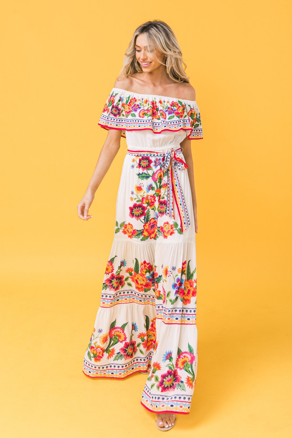 POETIC LOVE PRINT MAXI DRESS - MaraFormigone