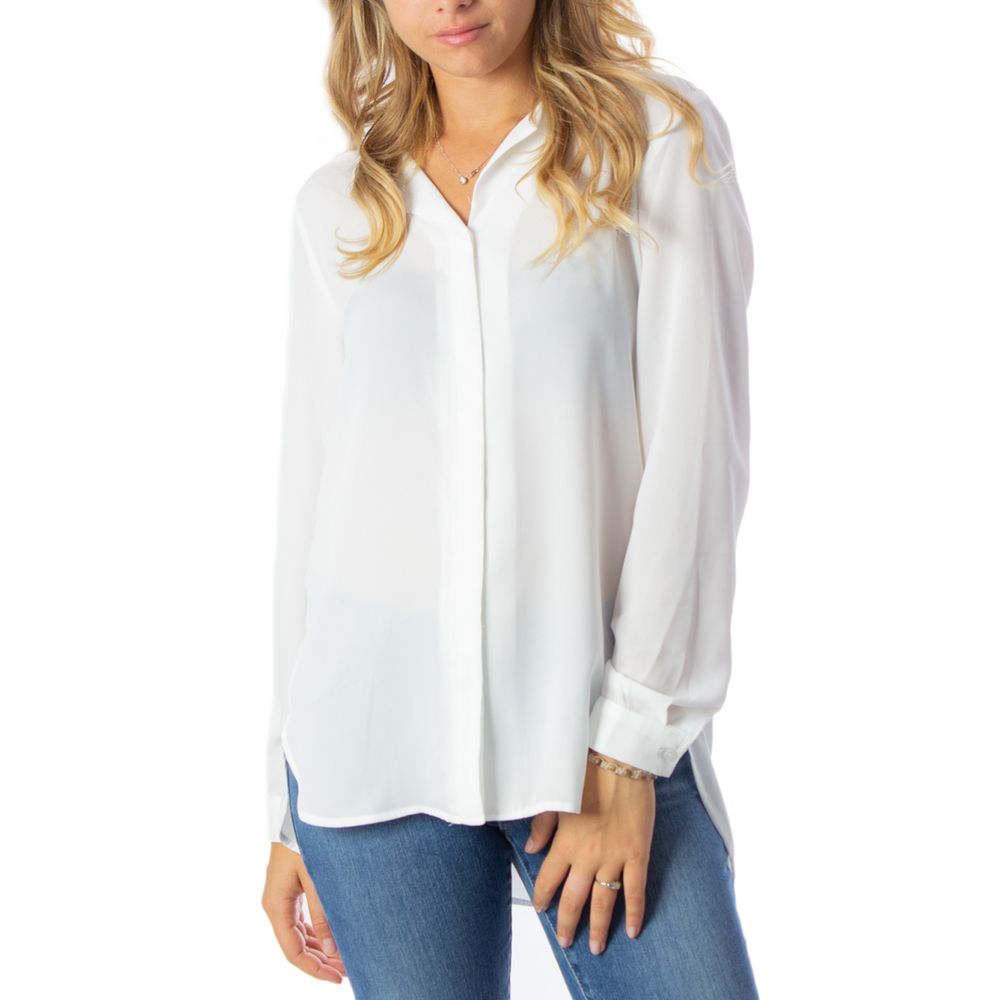 Vila Clothes Cream Polyester Shirt Vila Clothes
