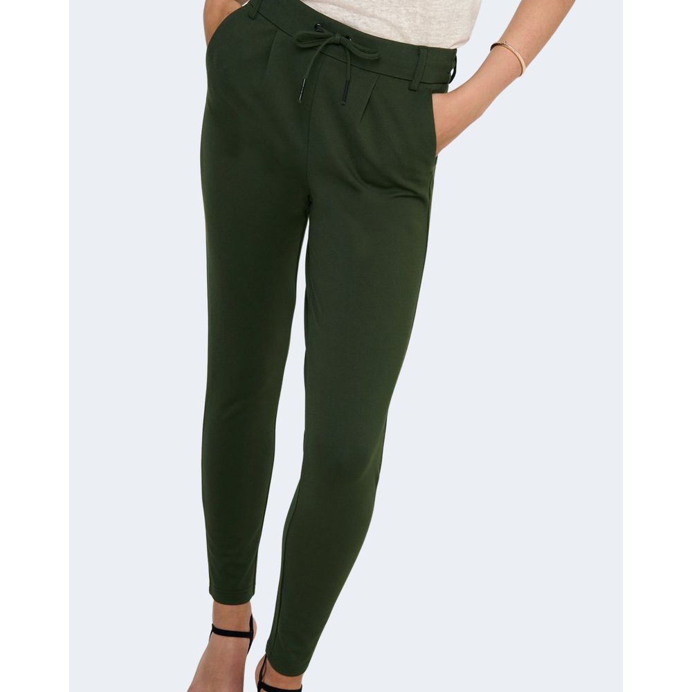 Pantalones casuales Only Green Viscose