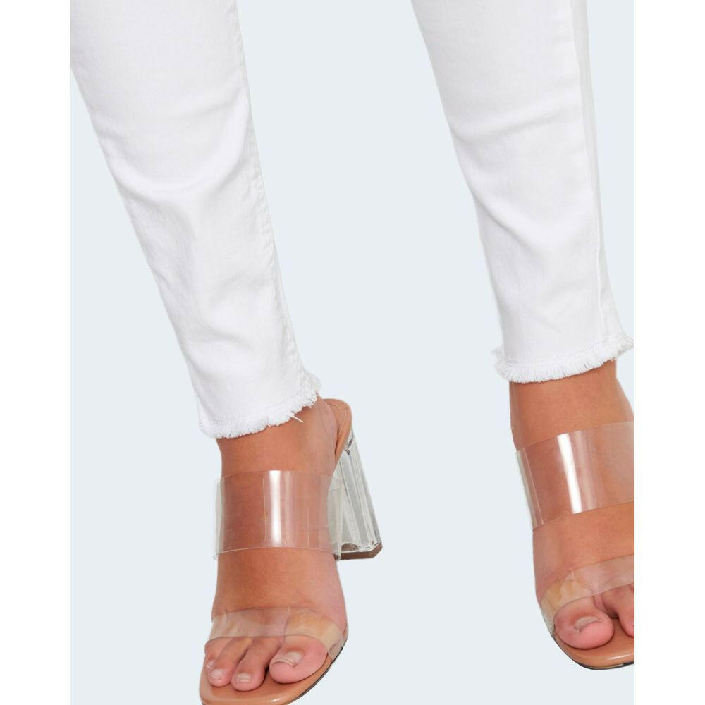 Only White Cotton Skinny Jean Only