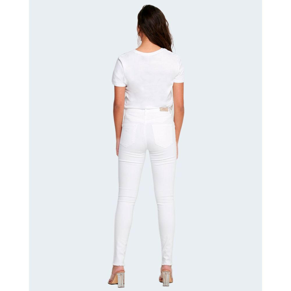 Only White Cotton Skinny Jean Only