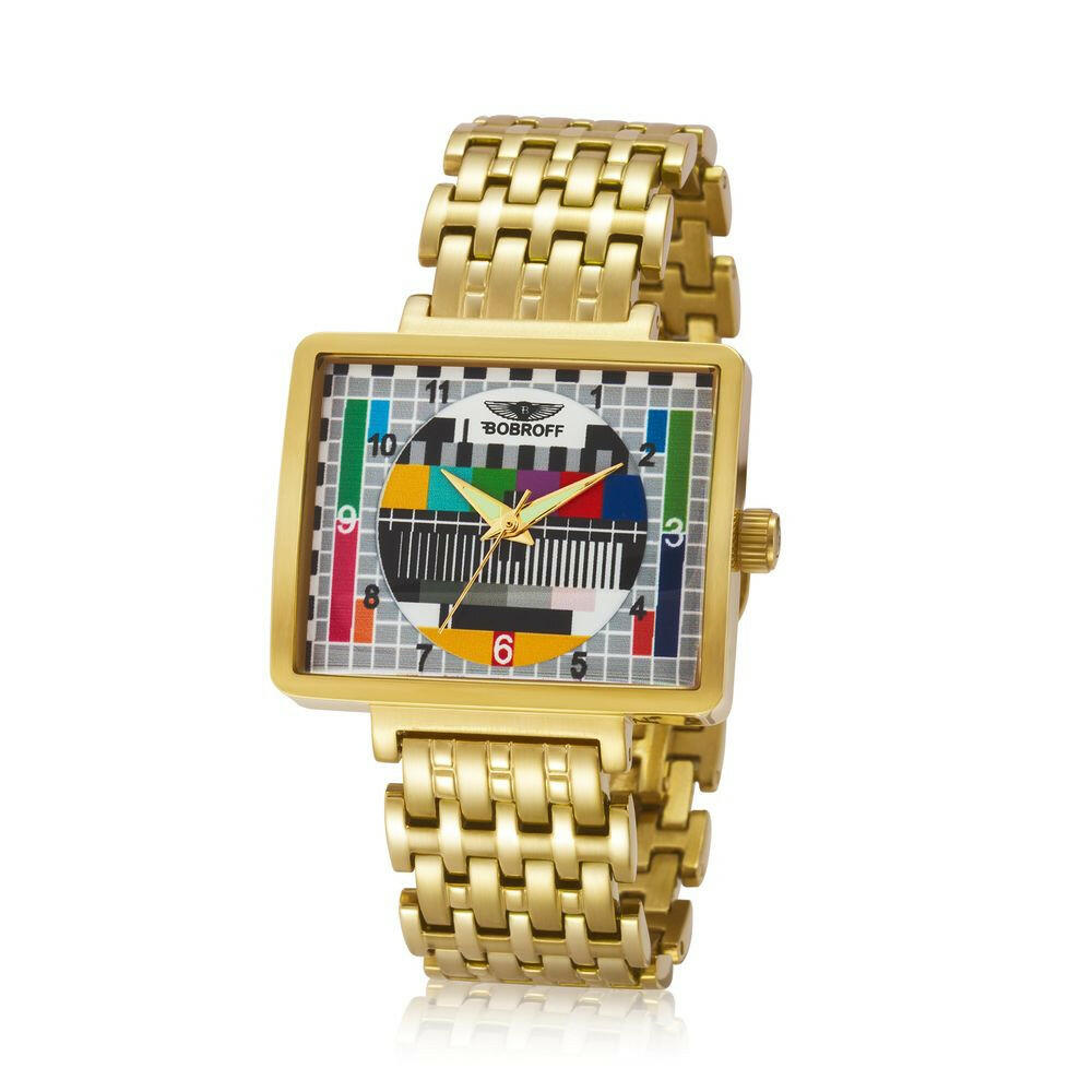 Bobroff Gold Stainless Steel Watch Bobroff