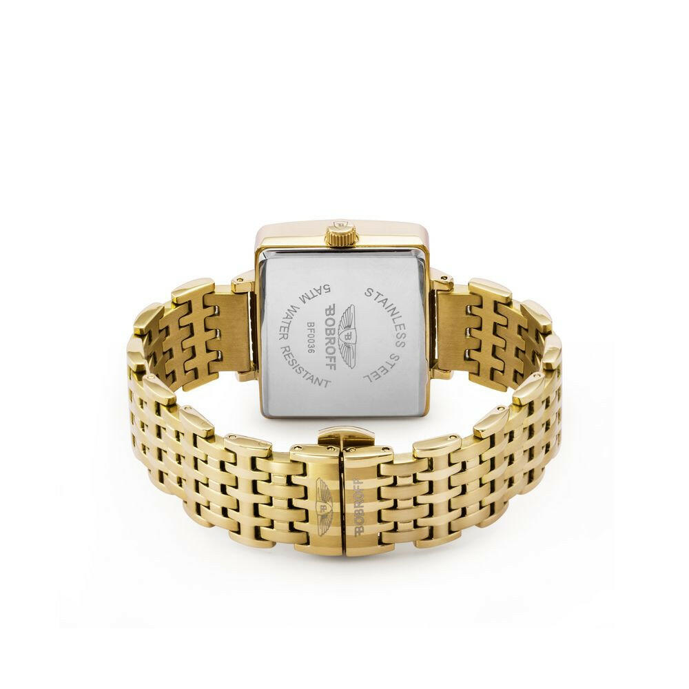 Bobroff Gold Stainless Steel Watch Bobroff