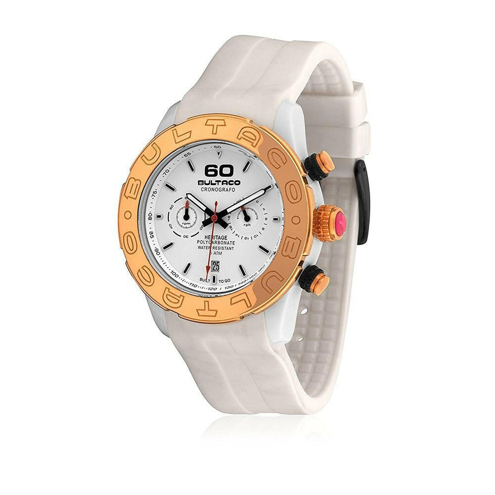 Bultaco White Rubber Watch Bultaco
