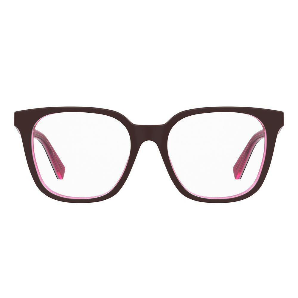Love Moschino Burgundy Acetate Frames Love Moschino