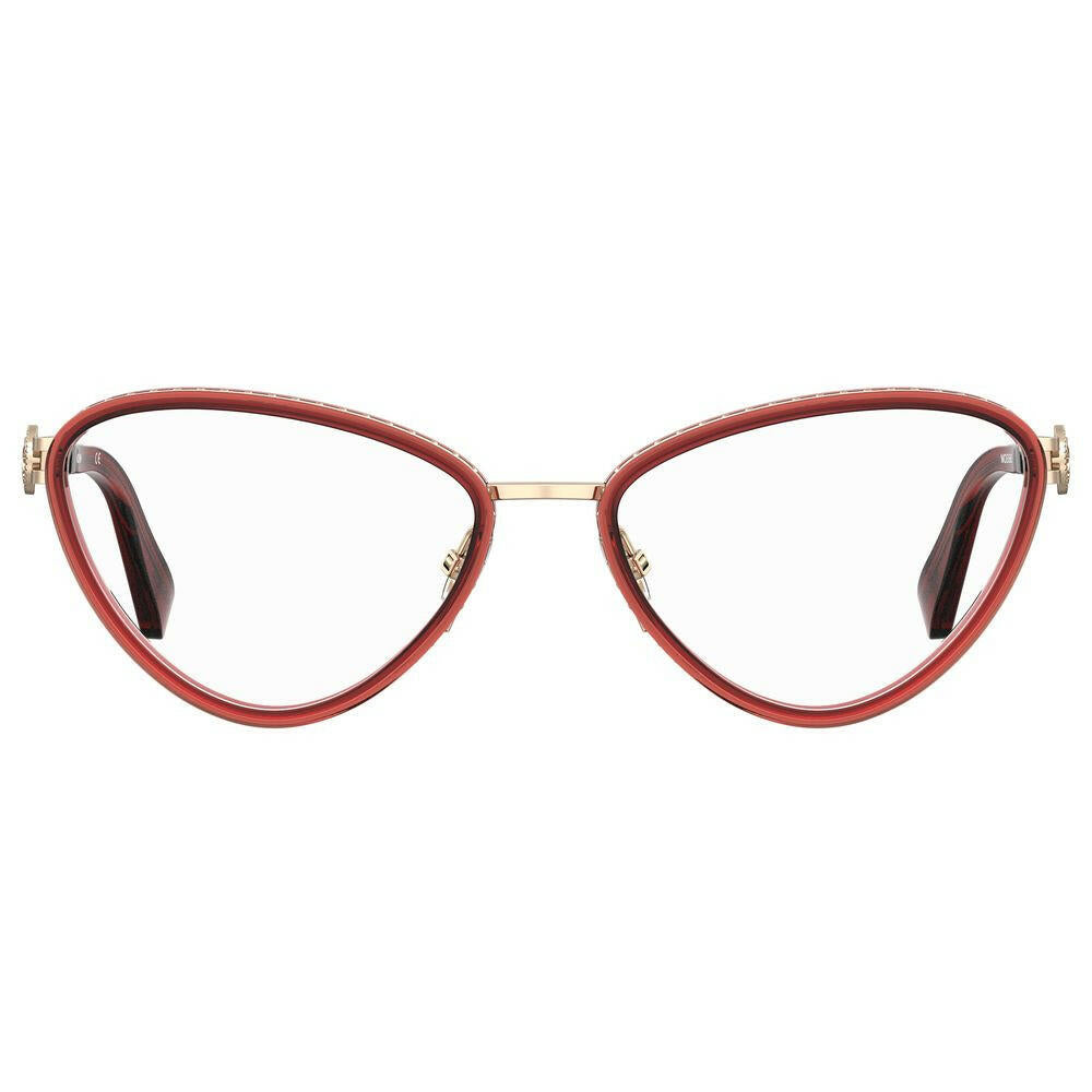 Moschino Burgundy Metal Frames Moschino