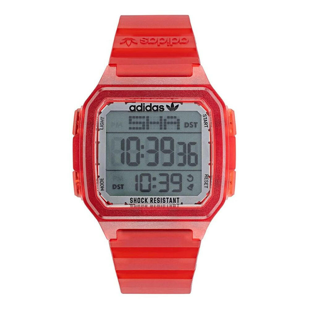 Adidas Red Resin Watch Adidas