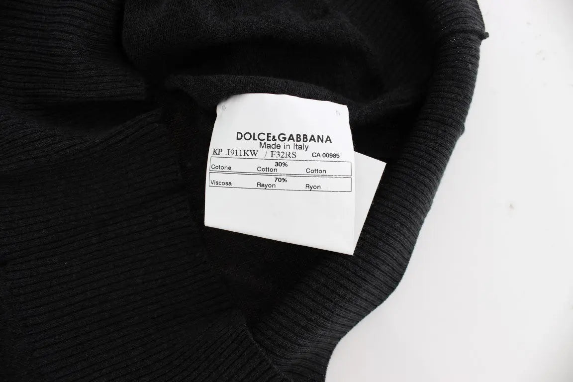 Dolce & Gabbana Elegant Black Sleeveless Pullover Vest Dolce & Gabbana