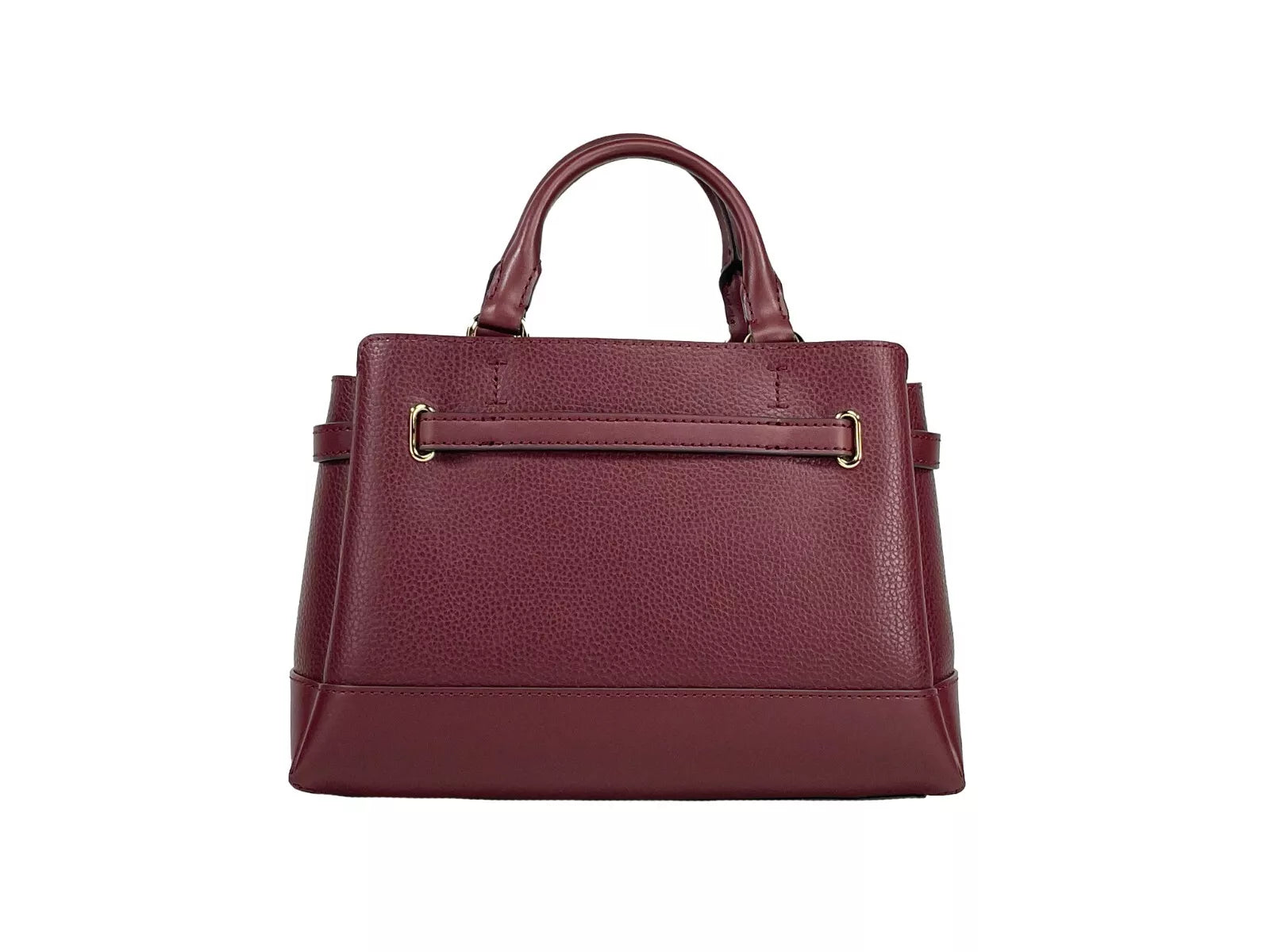 Michael Kors Reed Small Leather Belted Satchel Crossbody Bag Oxblood Michael Kors