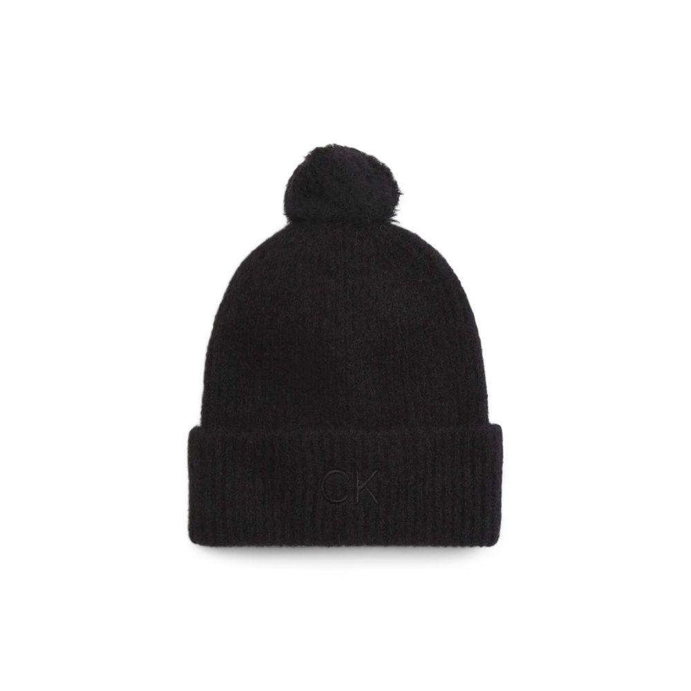 Calvin Klein Black Alpaca Leather Caps Baseball Hat Calvin Klein