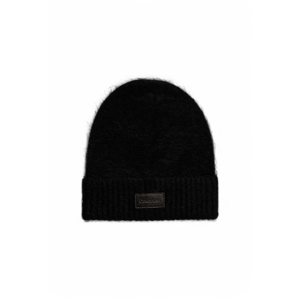 Calvin Klein Black Alpaca Leather Caps Baseball Hat Calvin Klein