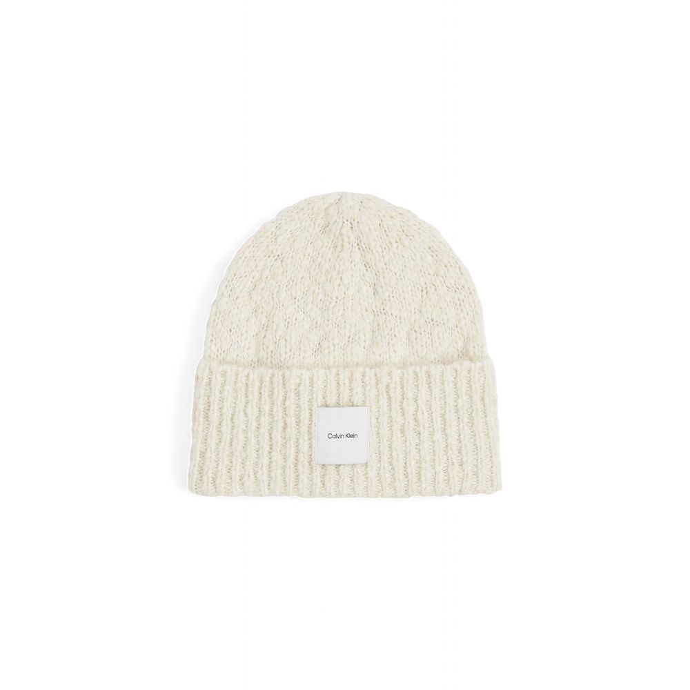 Calvin Klein White Recycled Polyester Caps Baseball Hat Calvin Klein