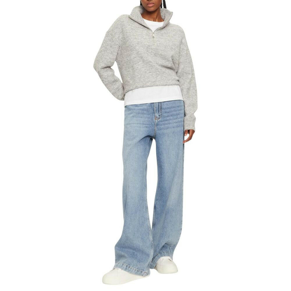 Calvin Klein Jeans Gray Polyester Cardigan Calvin Klein Jeans