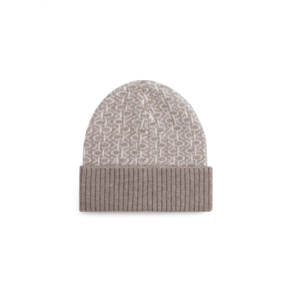 Calvin Klein Beige Alpaca Leather Caps Baseball Hat Calvin Klein