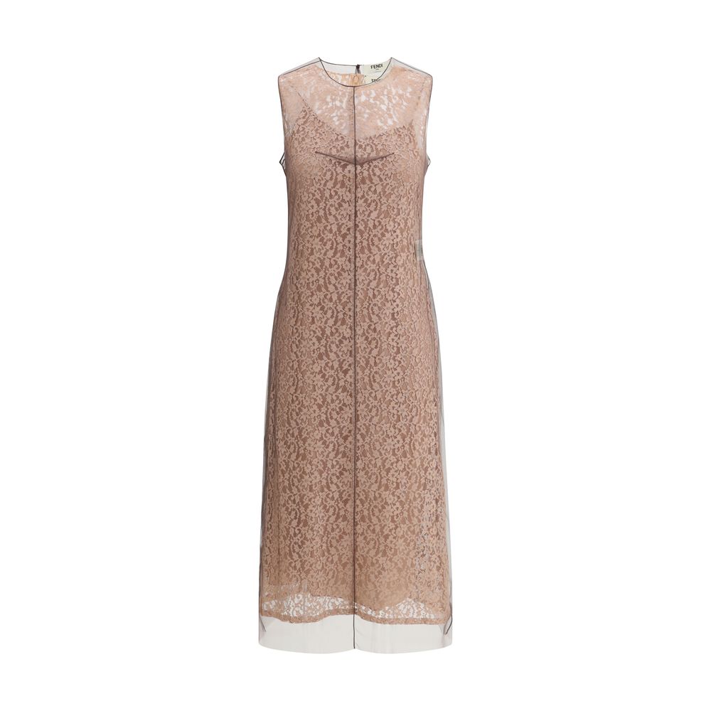 Fendi Lace midi Dress Fendi