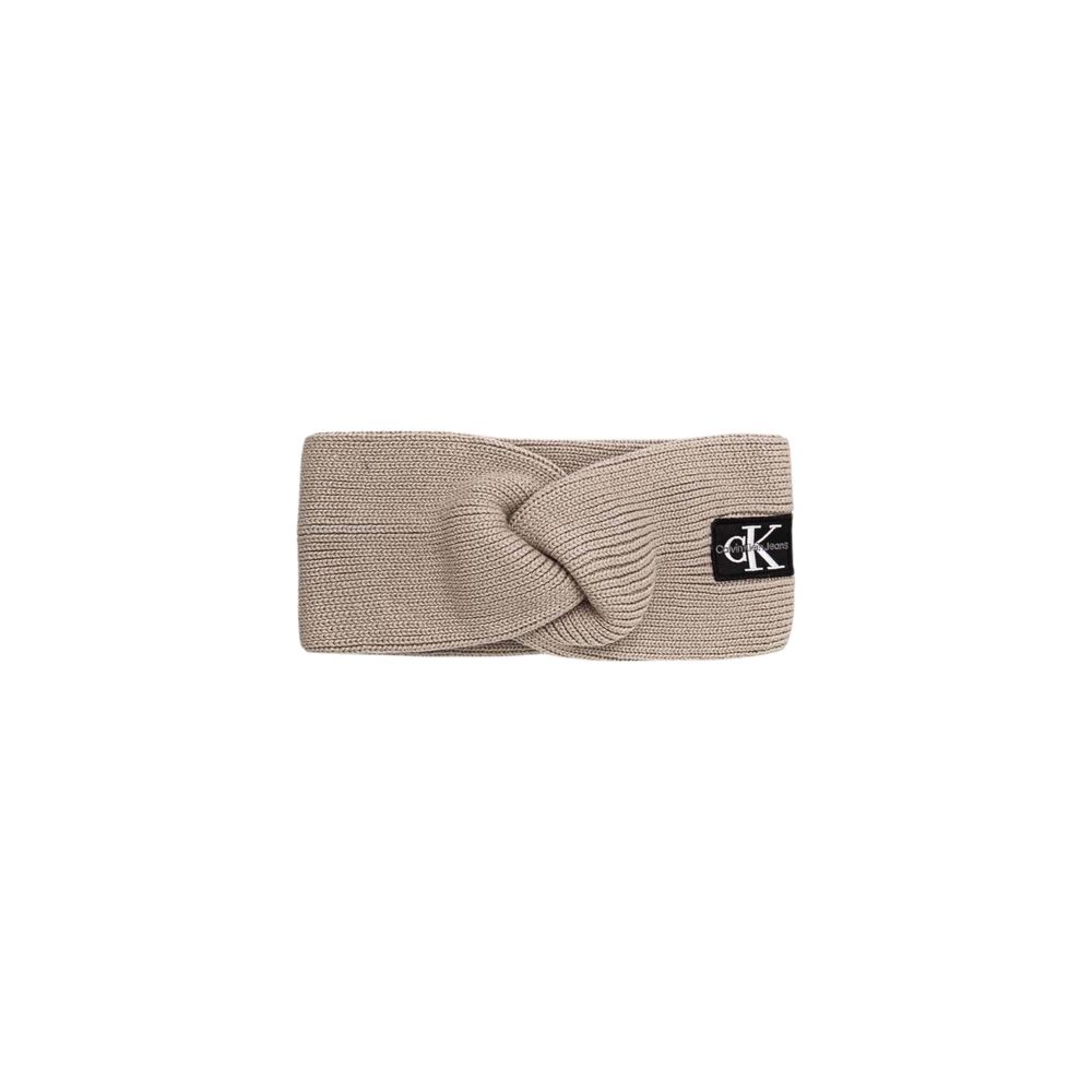 Calvin Klein Jeans Beige Cotton Hat Calvin Klein Jeans