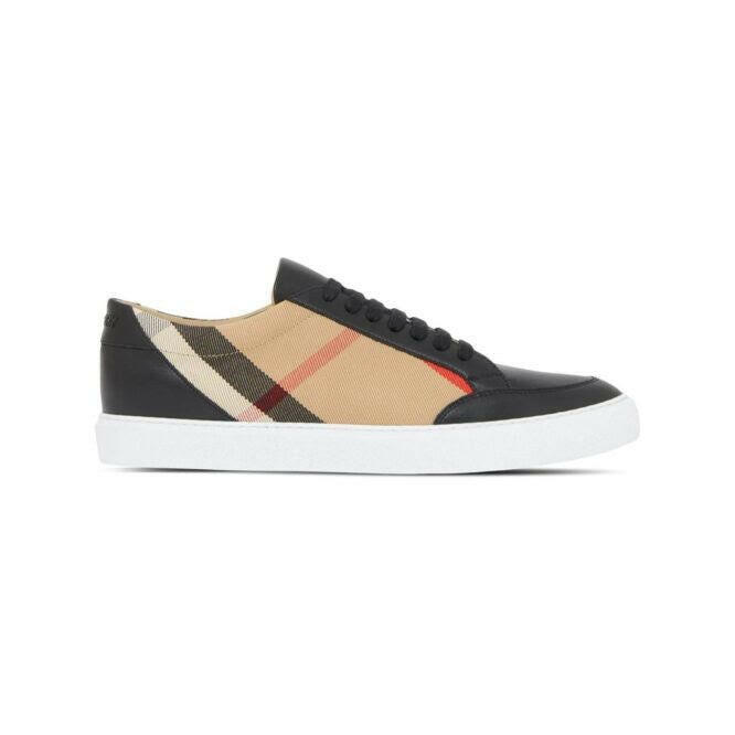 Burberry Black Leather New Salmond Sneakers Burberry