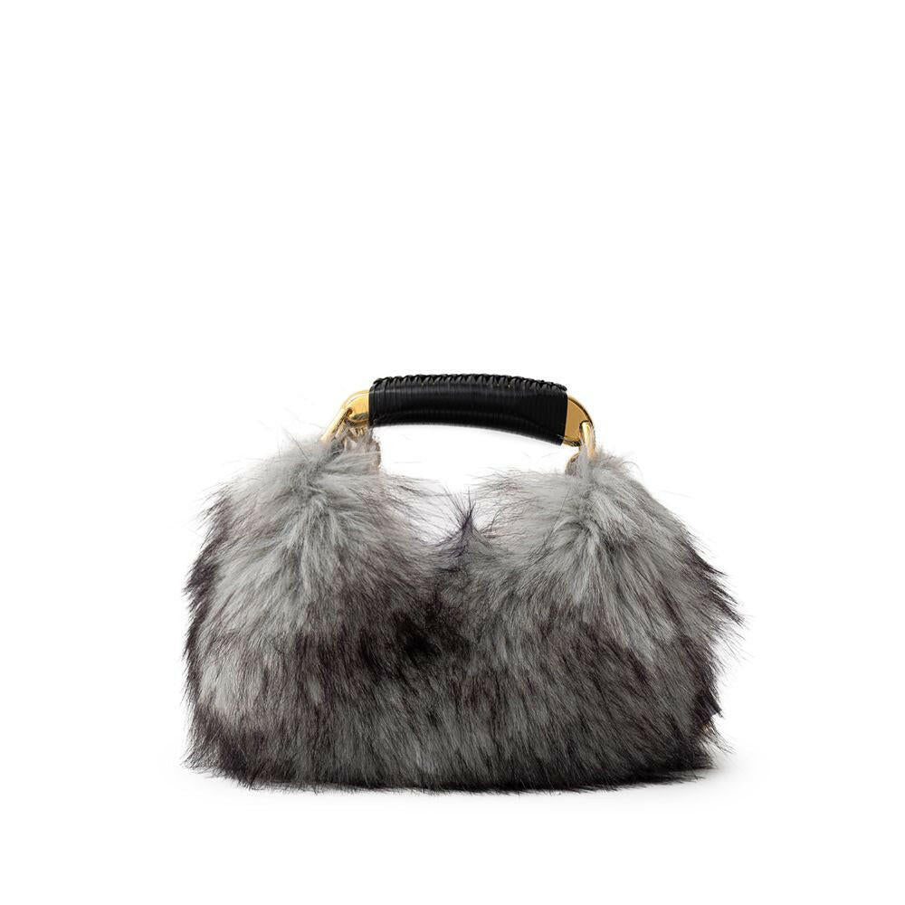 Tom Ford Gray Leather Handbag Tom Ford