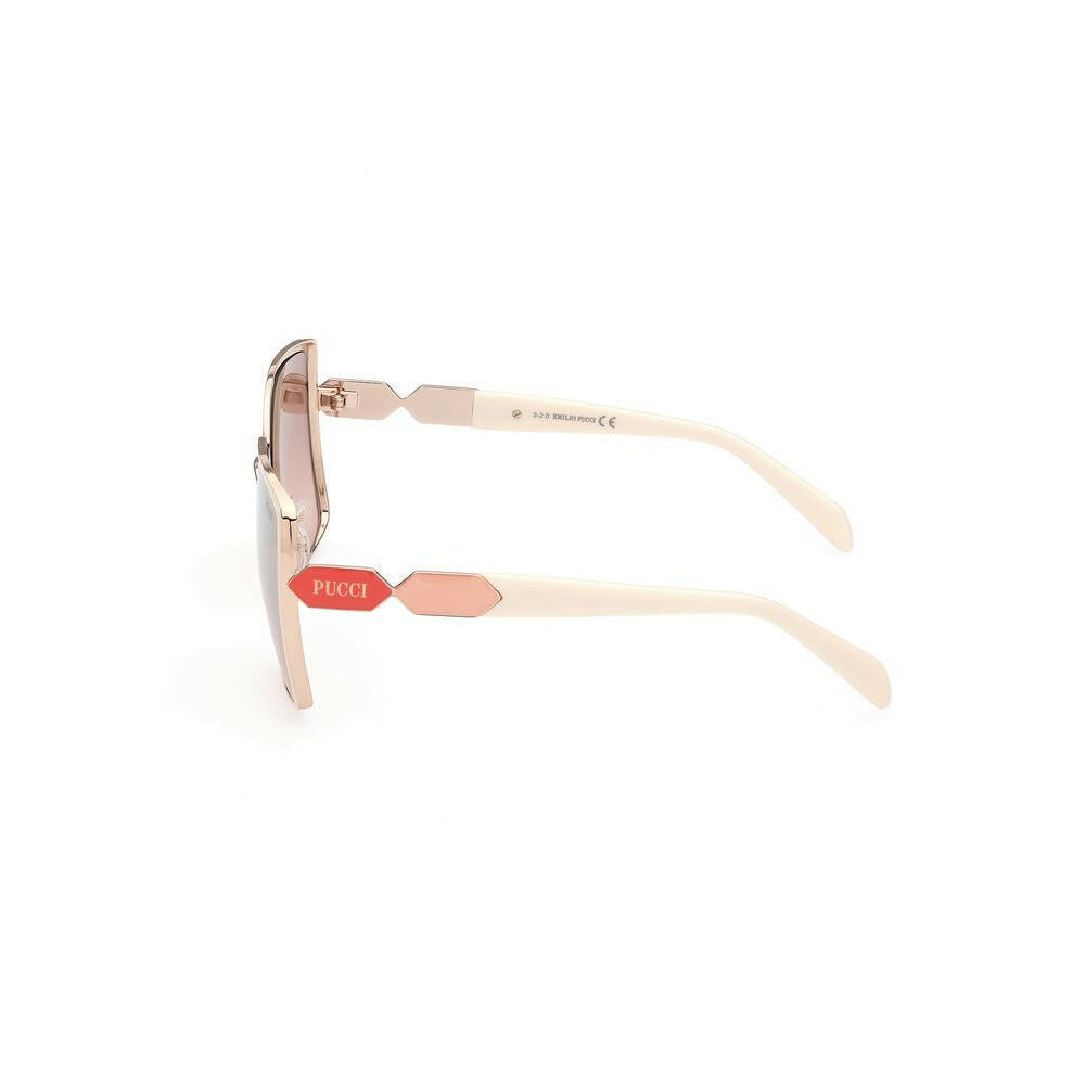Emilio Pucci White Metal Sunglasses Emilio Pucci