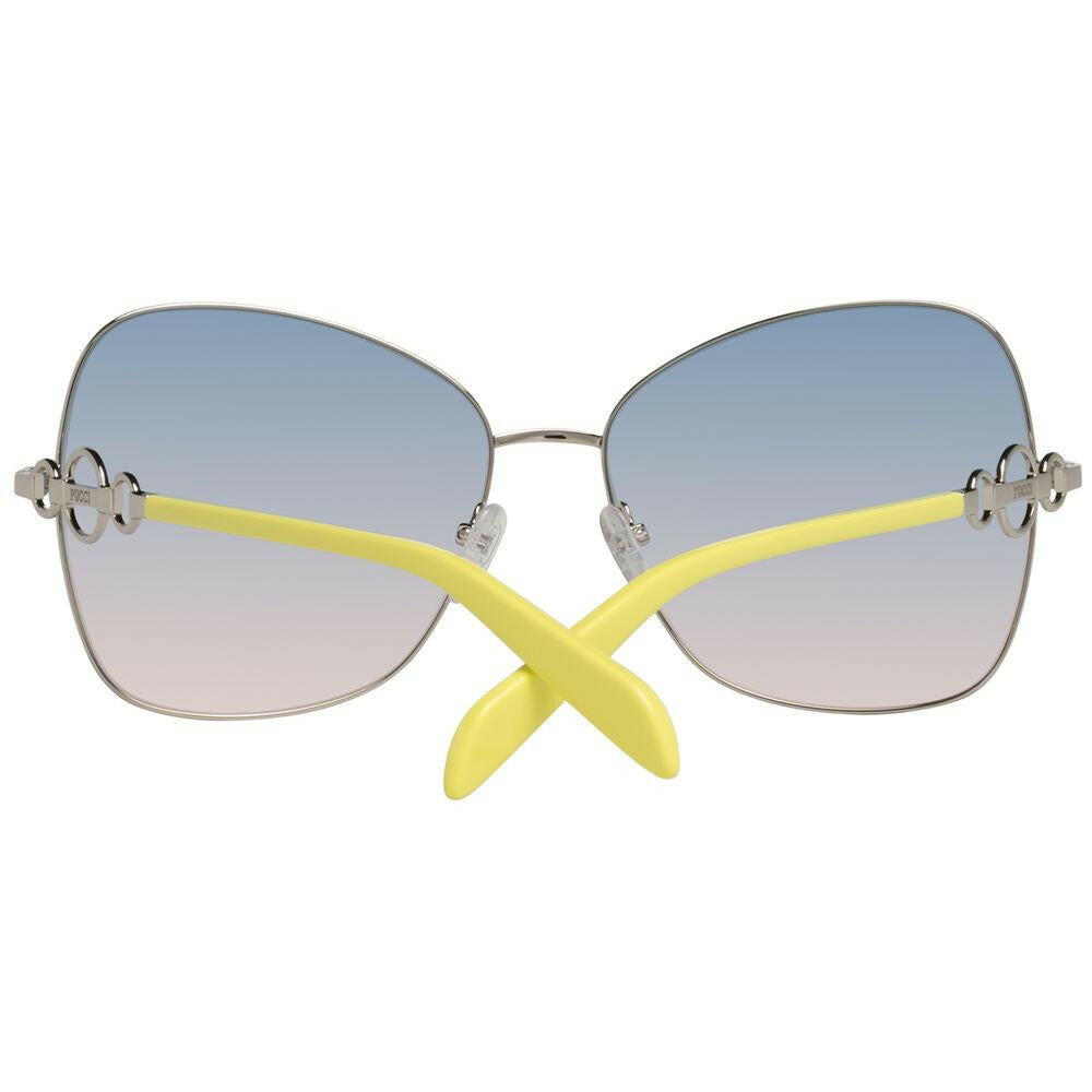 Emilio Pucci Gray Metal Sunglasses Emilio Pucci