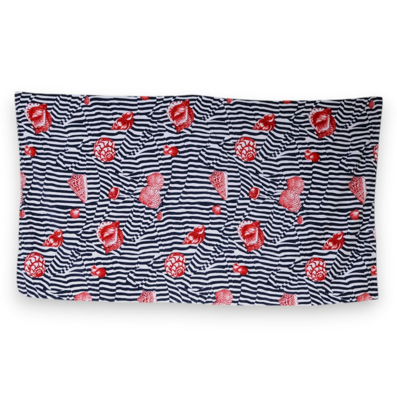 Dolce & Gabbana Multicolor Stripes Seashells Beach Towel Dolce & Gabbana