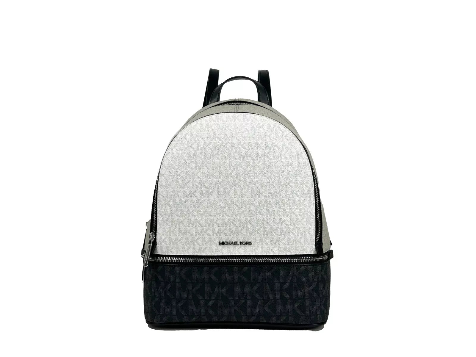 Michael Kors Rhea Medium PVC Backpack Bookbag Optic White Multi Michael Kors