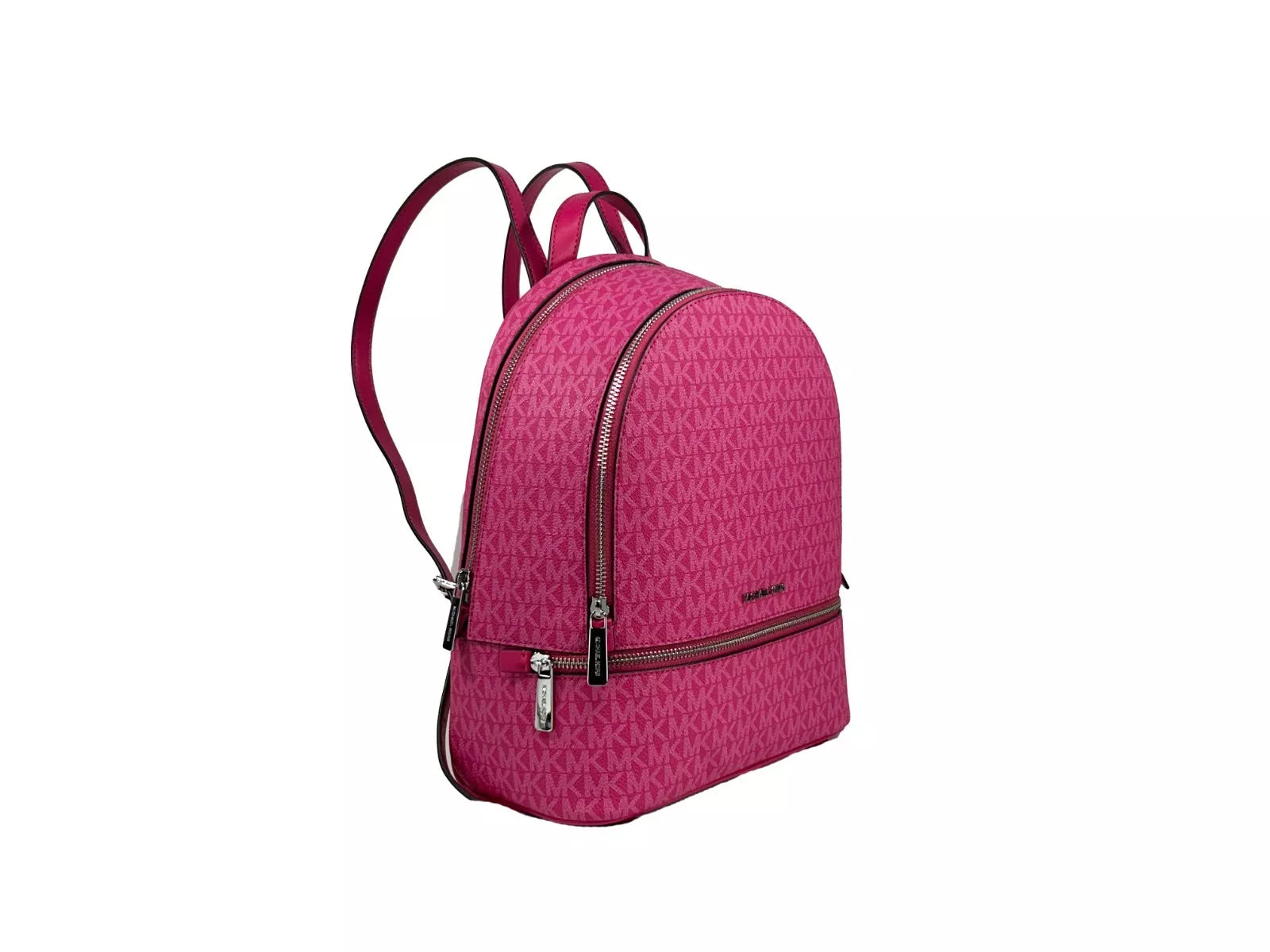 Michael Kors Rhea Medium PVC Backpack Bookbag Dragon Fruit Michael Kors