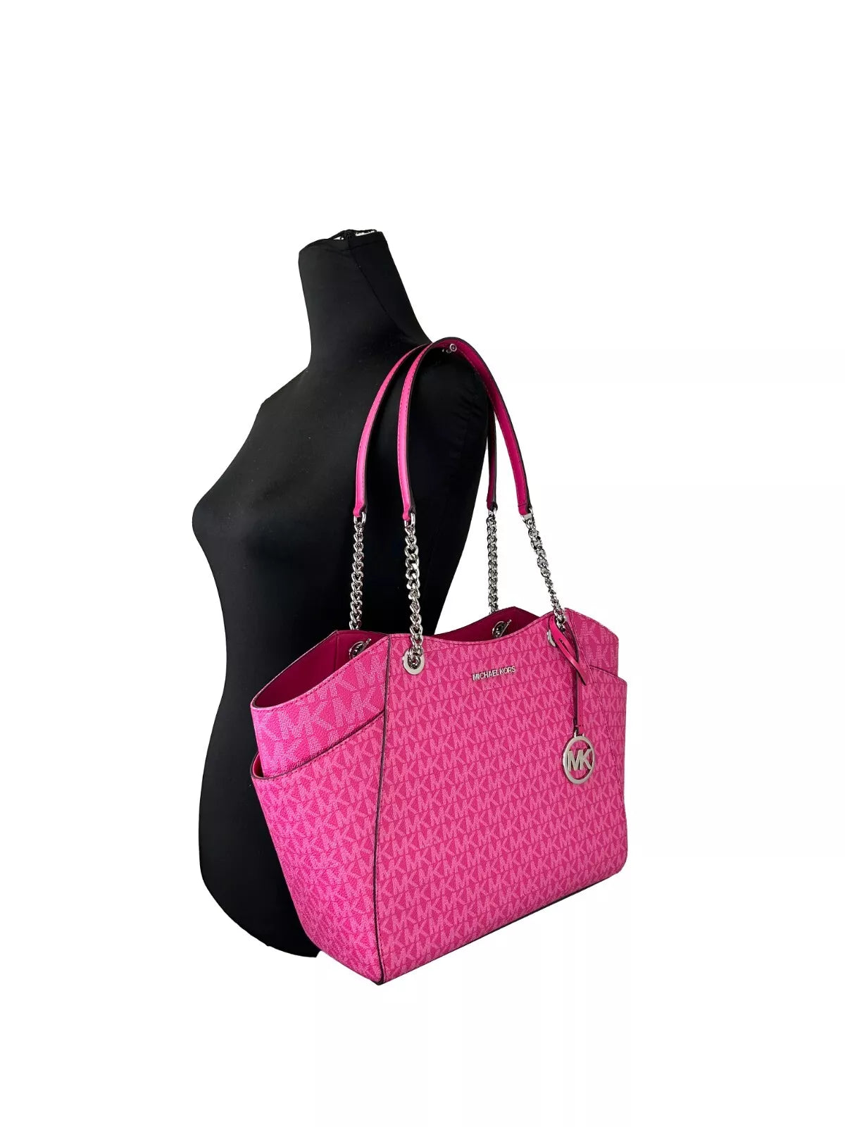Michael Kors Jet Set Large Chain Shoulder Tote Bag Dragon Fruit Michael Kors