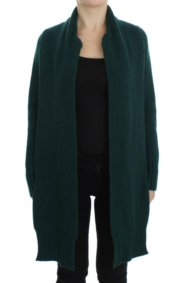 Dolce & Gabbana Green Knitted Cashmere Cardigan.