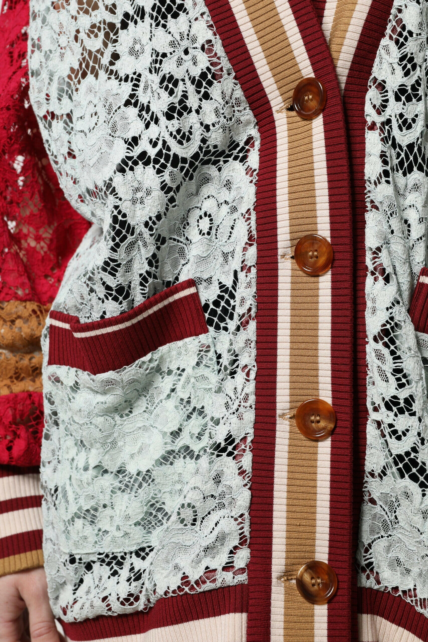 Dolce & Gabbana Multicolor Floral Lace Cardigan Sweater Dolce & Gabbana