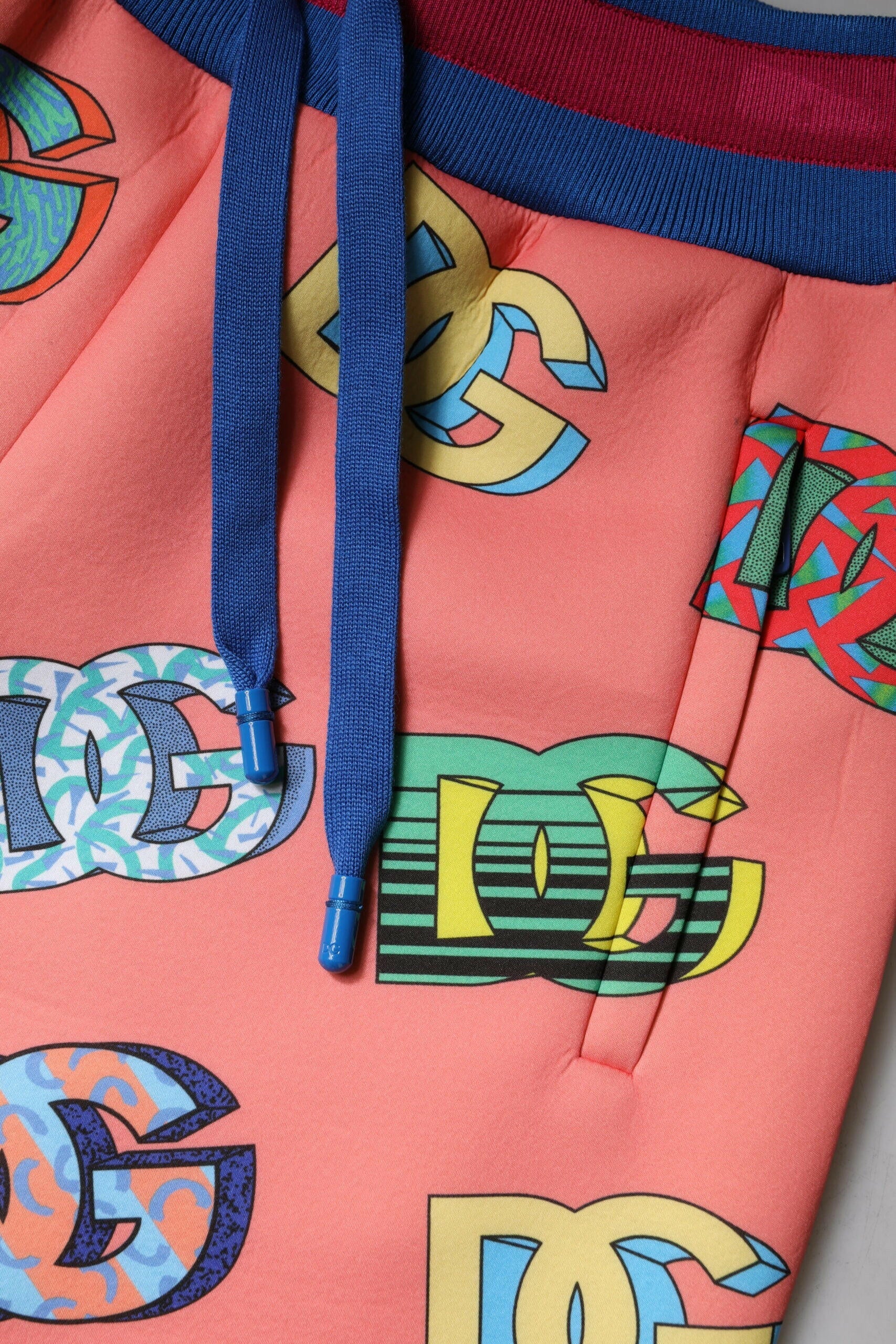 Dolce & Gabbana Pink Logo Monogram Jogger Sweatpants Pants Dolce & Gabbana