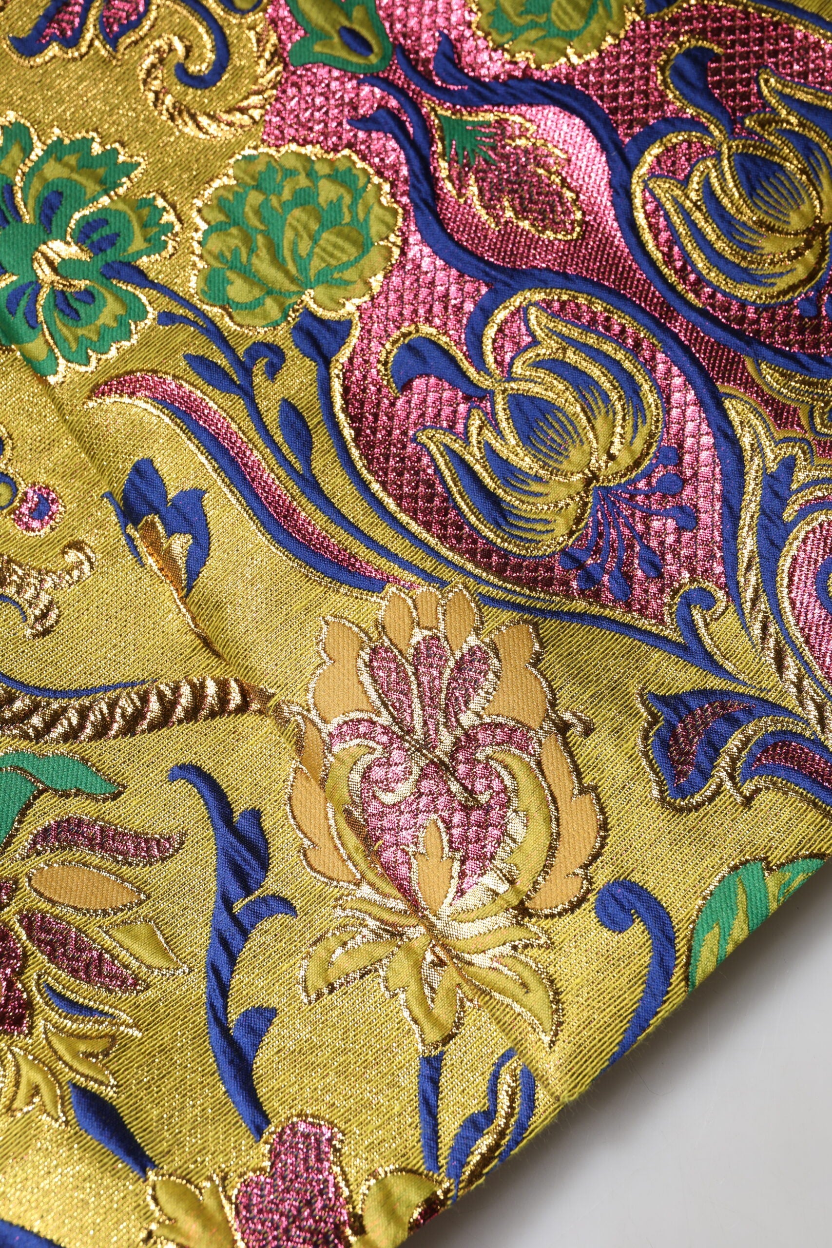Dolce & Gabbana Multicolor Floral Jacquard Mid Waist Mini Skirt Dolce & Gabbana