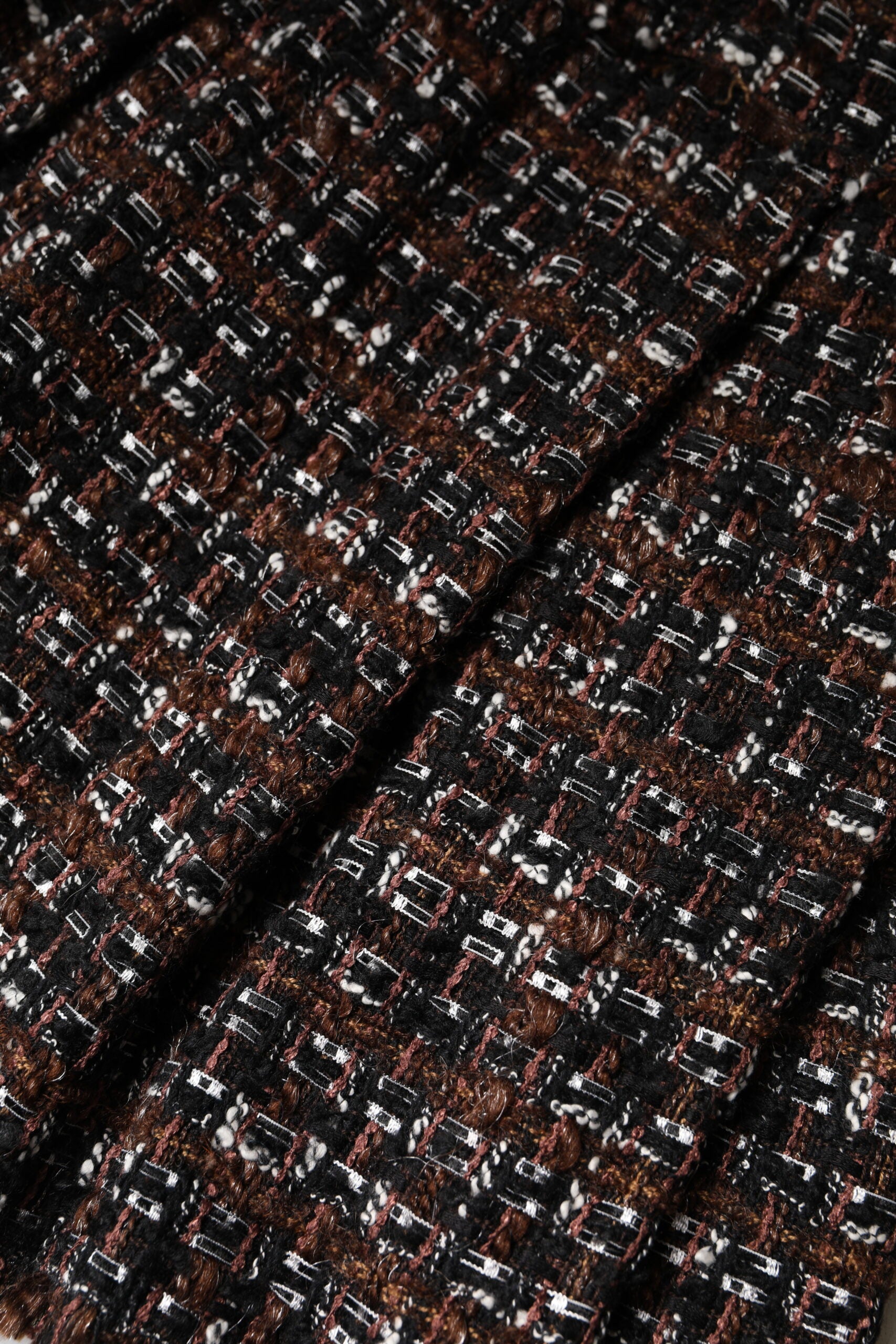 Dolce & Gabbana Multicolor High Waist Tartan Tweed Mini Skirt Dolce & Gabbana