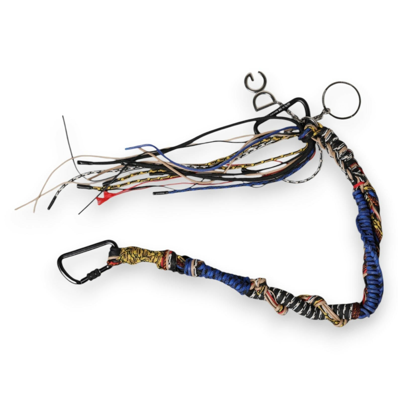 Dolce & Gabbana Multicolor Braided Rope Logo Bag Shoulder Strap Dolce & Gabbana