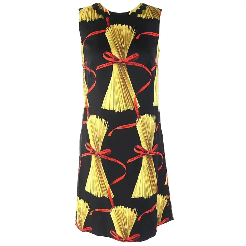 Dolce & Gabbana Black Silk Dress Dolce & Gabbana