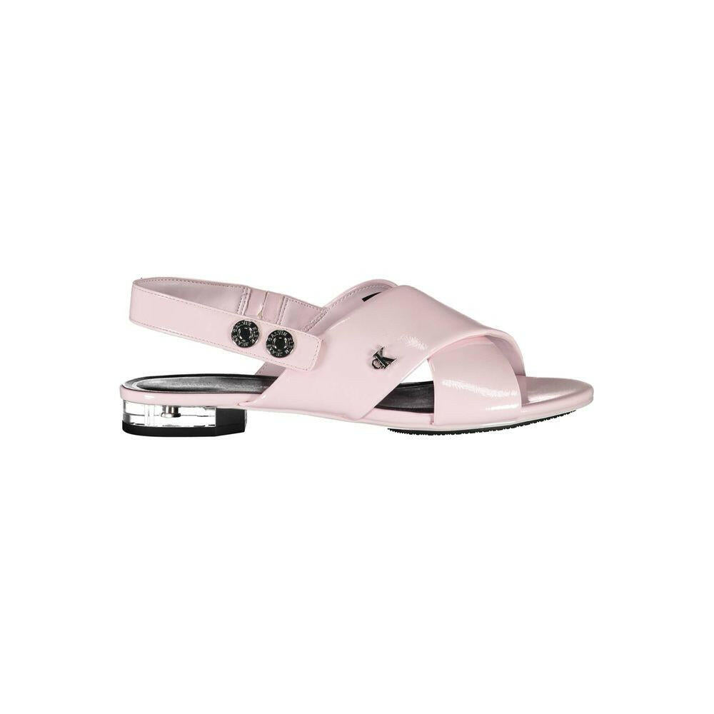 Calvin Klein Pink Polyethylene Women Sandal.